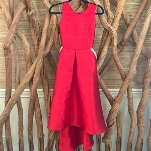 Tween size 16 midi red dress
